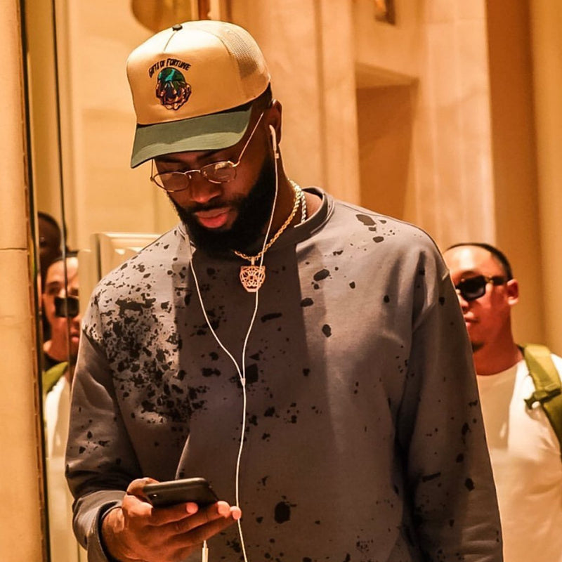 Jaylen Brown gifts of fortune Boston Celtics of the National Basketball Association the world is yours trucker hat