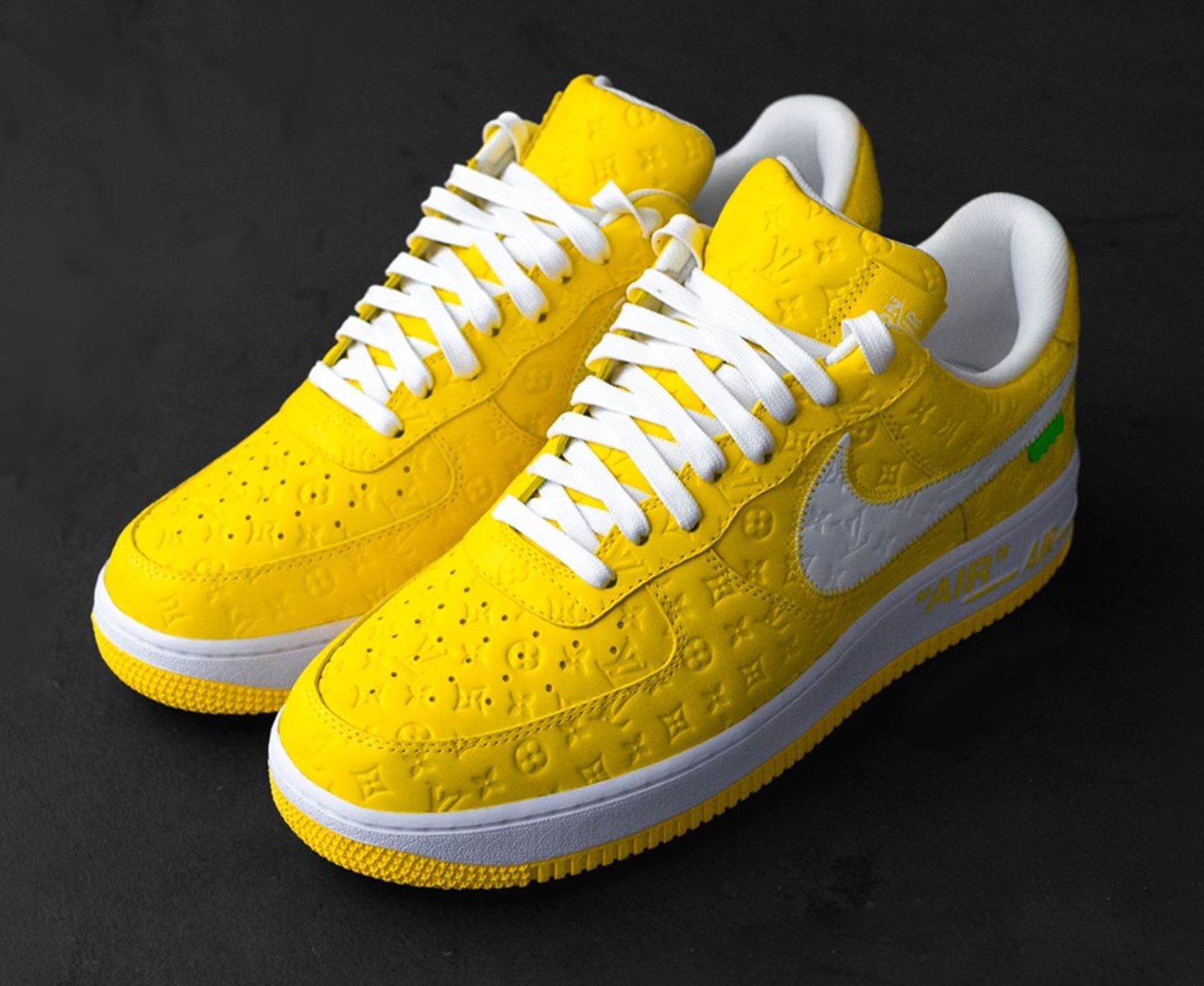 Louis Vuitton x Nike Air Force 1 in Yellow