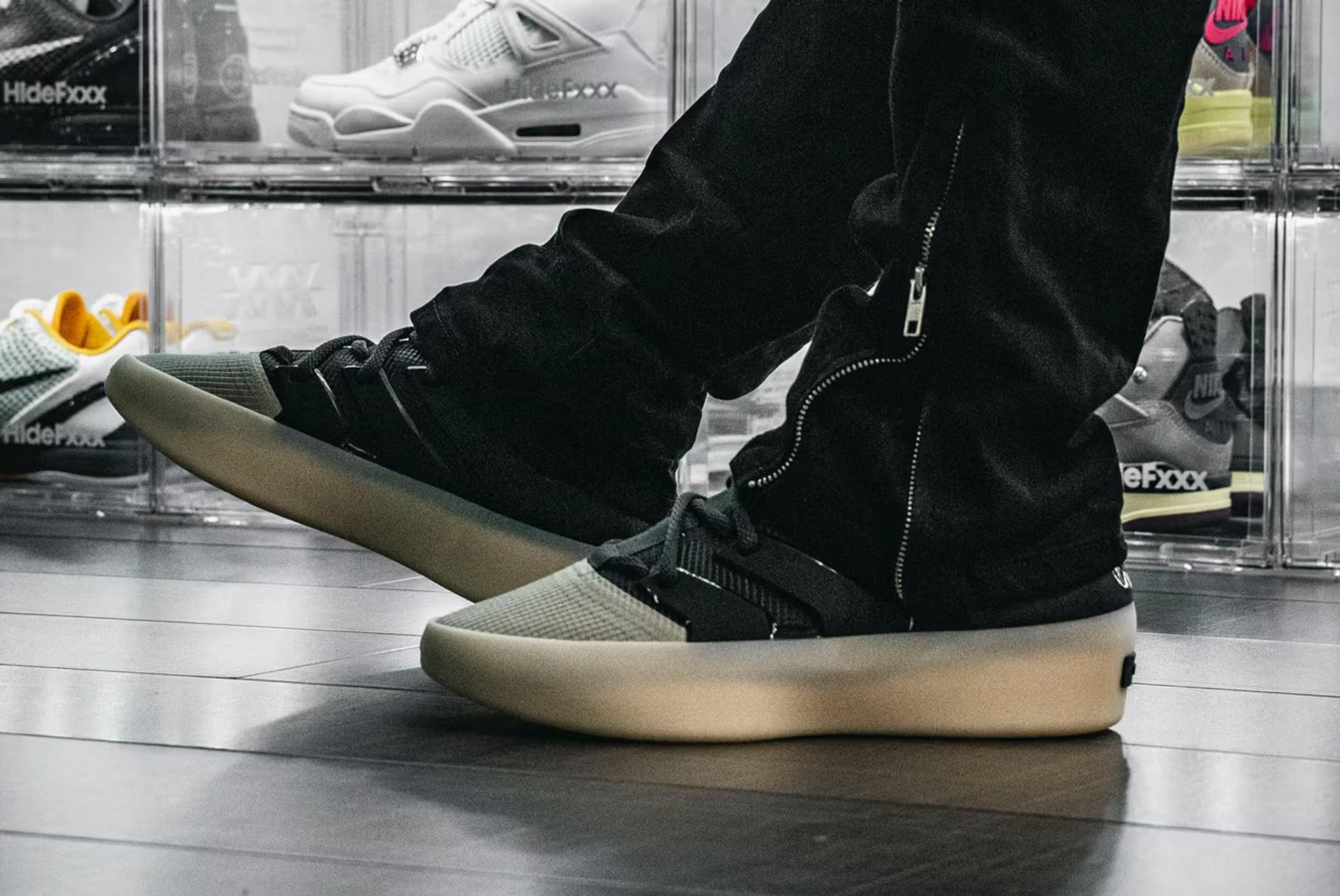 Detailed Look at A Forthcoming Fear of God x adidas Basketball Sneaker As the wait for the launch of Fear of God Athletics continues Jerry Lorenzo