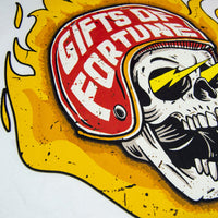 Lighting Skull T-shirt | White