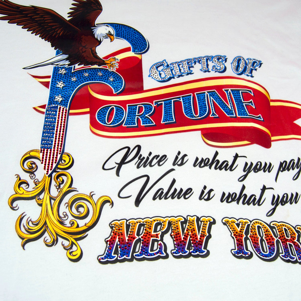 America$ T-shirt  | White