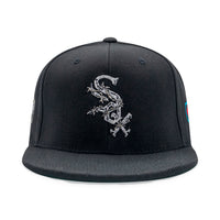 Sox Barbed Wire Snapback Hat | Black
