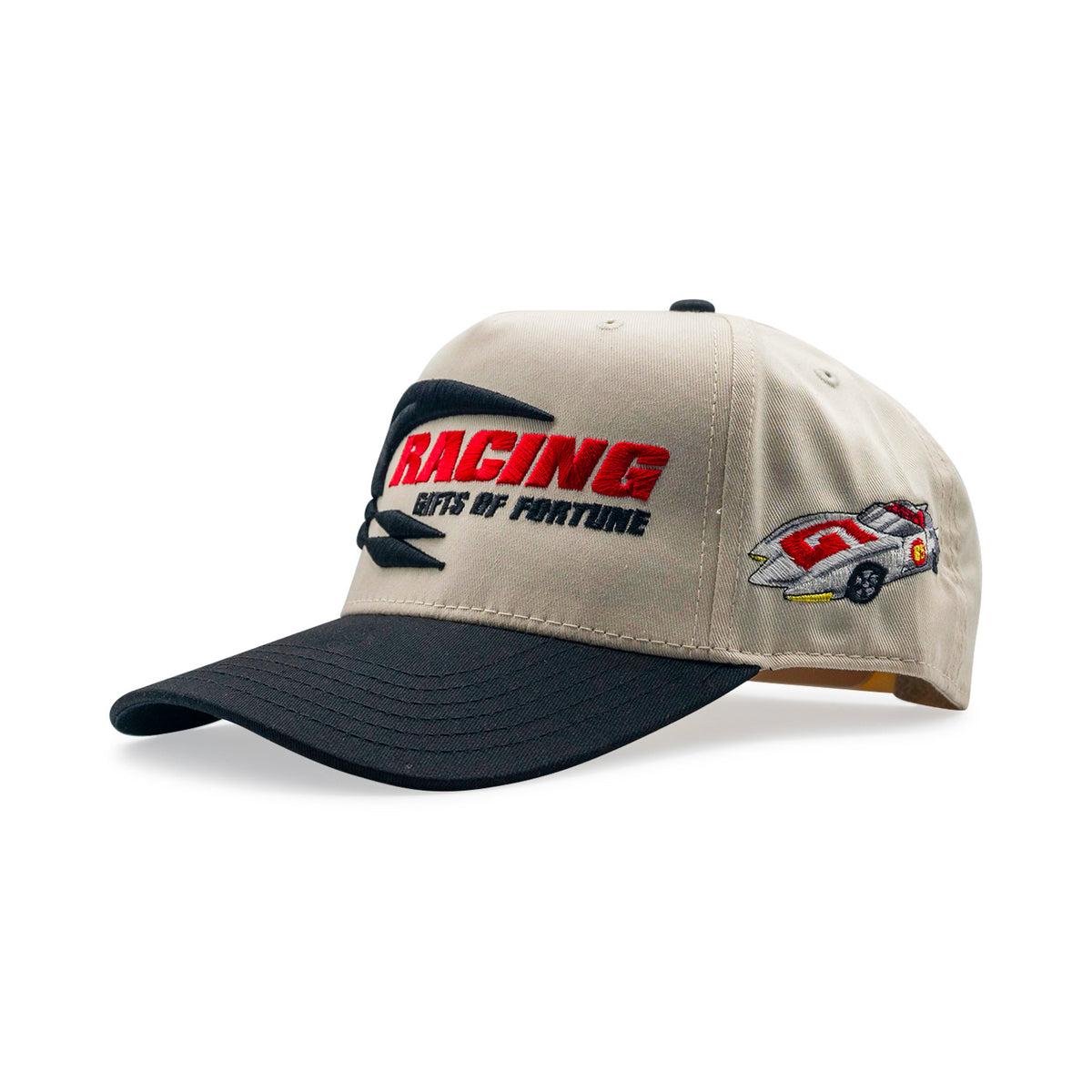 Speedway Trucker Hat| Cream/Black