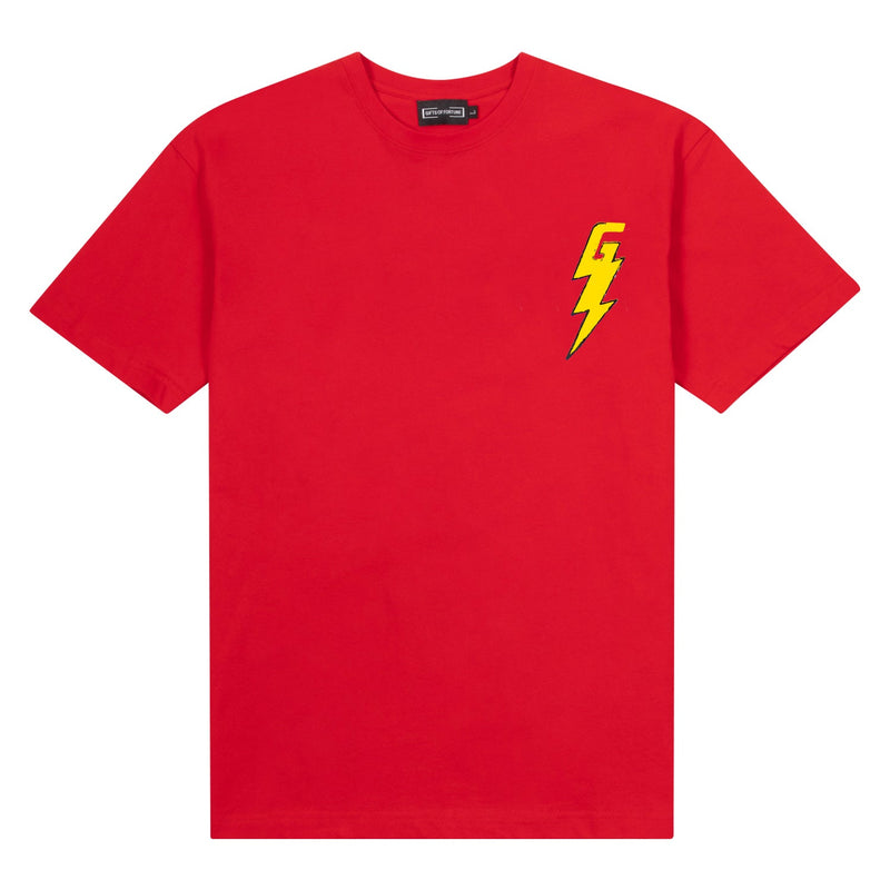 Lighting Skull T-shirt | Red