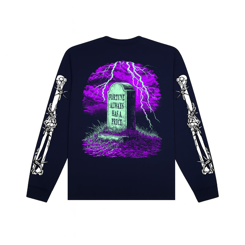 Final Bet Long Sleeve T-shirt | Navy