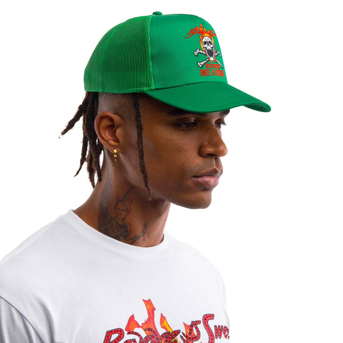 Green hat