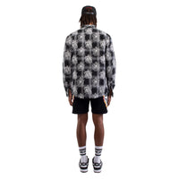 black long sleeve flannel shirt