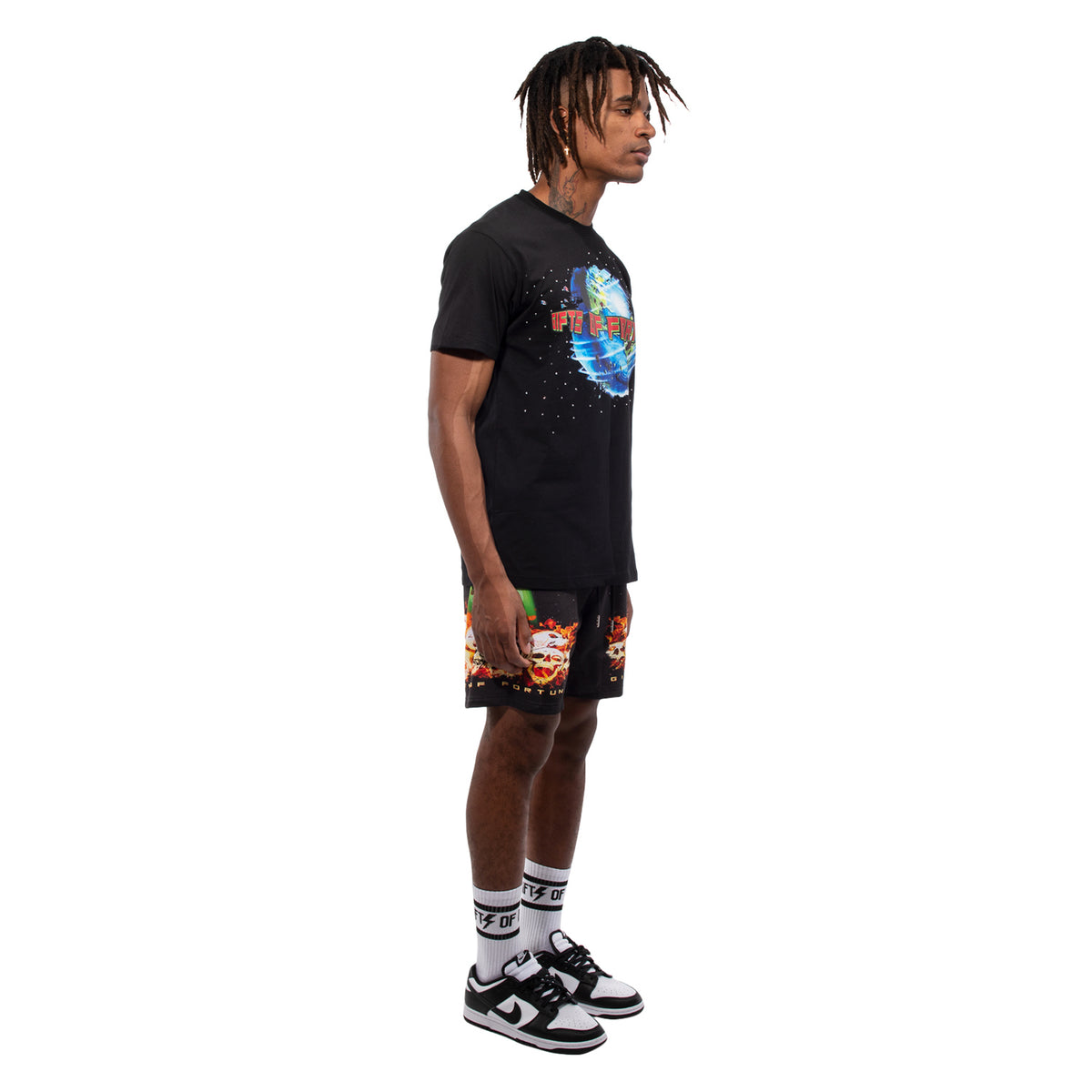 men's black graphic shirt
