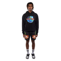 shorts and hoodie outfit