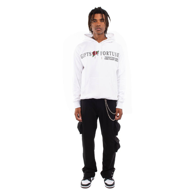 white hoodie outfit