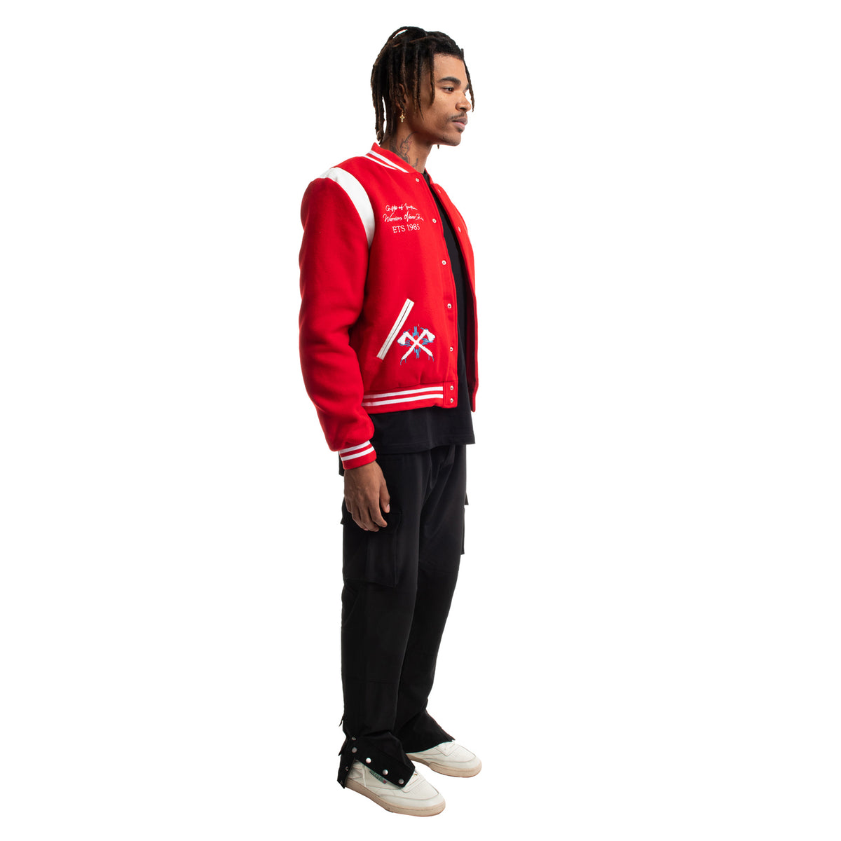Leather Sleeves Letterman Jacket