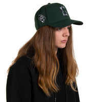 Barbed Wire Snapback Hat | Forest Green