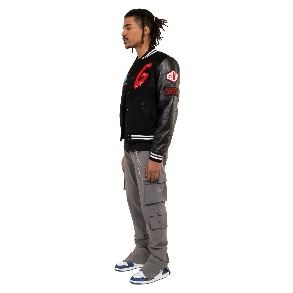 The World Is Yours Varsity Jacket | Black