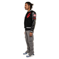 The World Is Yours Varsity Jacket | Black