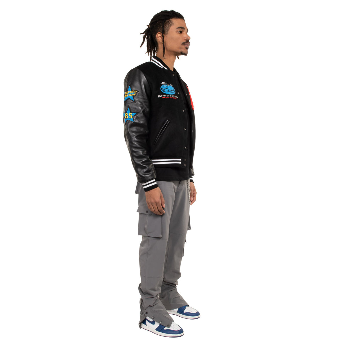The World Is Yours Varsity Jacket | Black