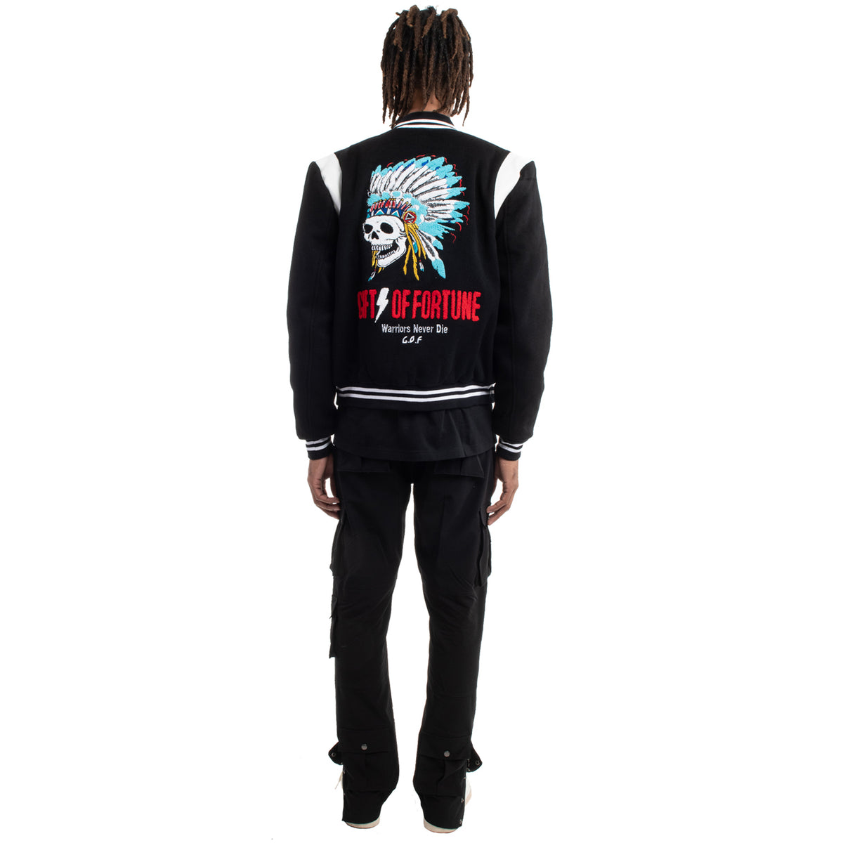 Leather Sleeves Letterman Jacket