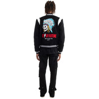 Leather Sleeves Letterman Jacket
