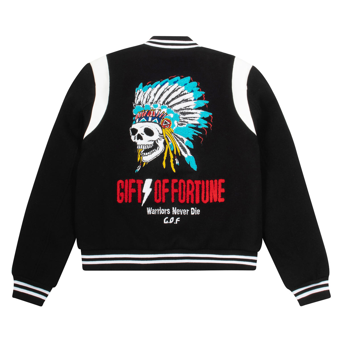 Mens Black Varsity Jacket Leather sleeves