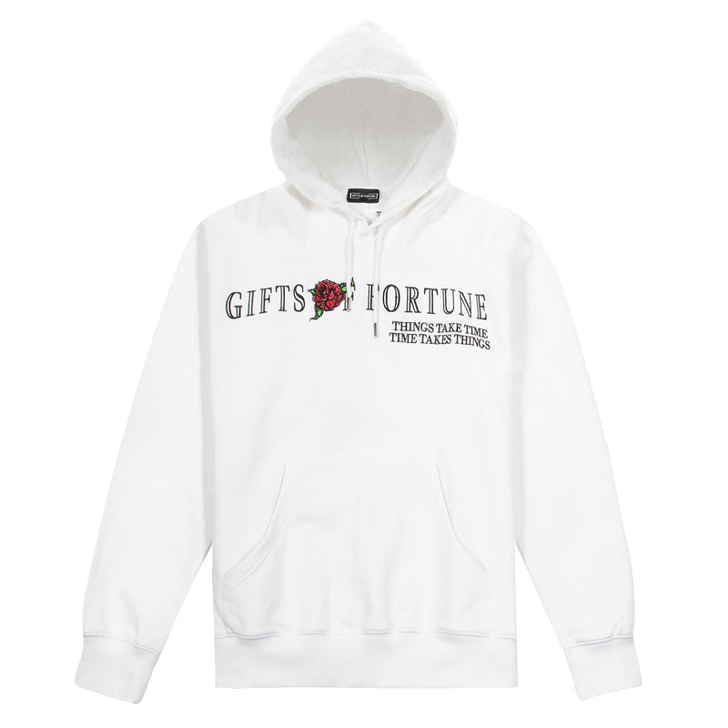 White rose hoodie