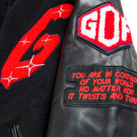 The World Is Yours Varsity Jacket | Black