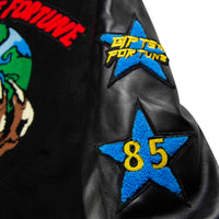 The World Is Yours Varsity Jacket | Black