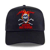 Skull trucker hat