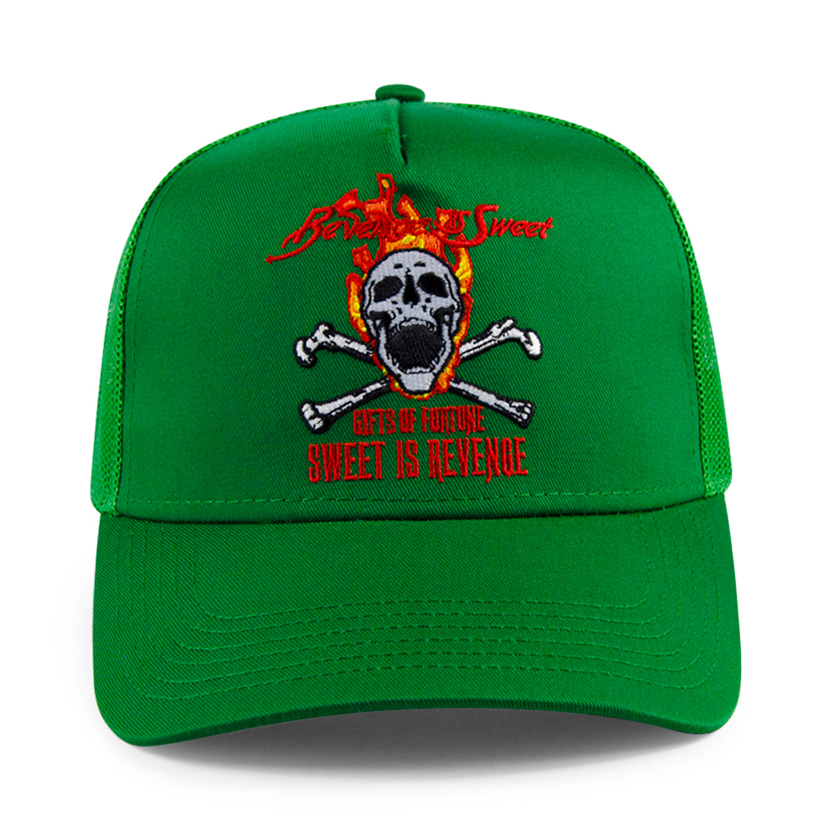 green trucker hat