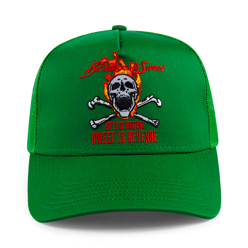 green trucker hat