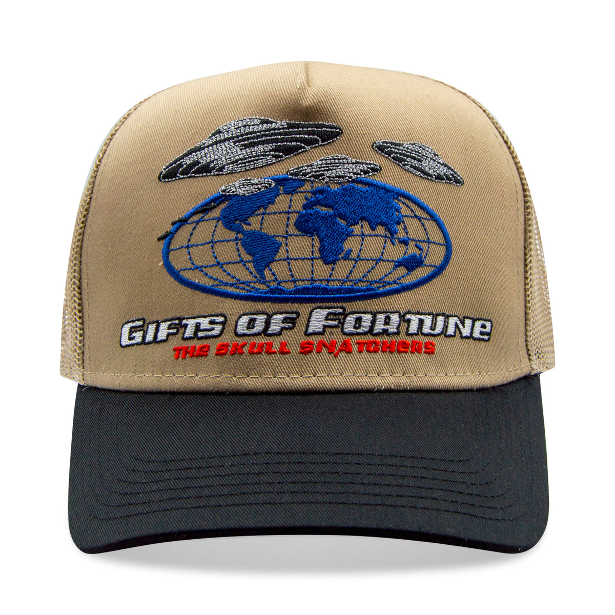 Out of This World Trucker Hat | Tan/Black