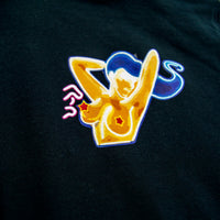 Neon Girl Hoodie | Black
