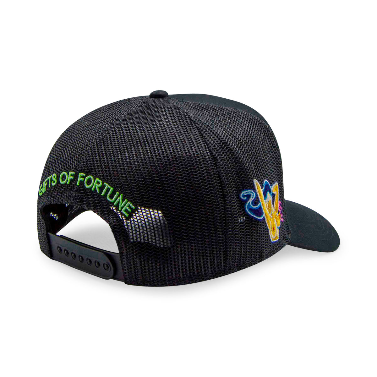 Neon Girl Trucker Hat | Black