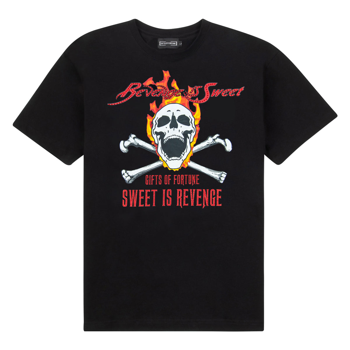 skull Swarovski crystal tshirt