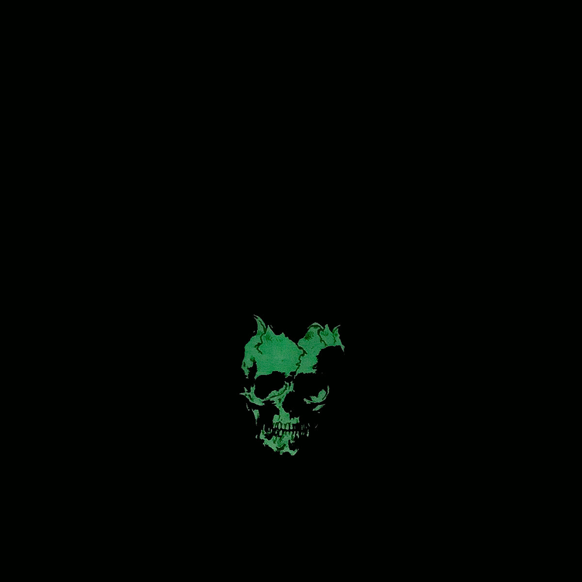 glow in the dark skull halloween tshirt