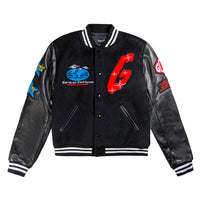 The World Is Yours Varsity Jacket | Black