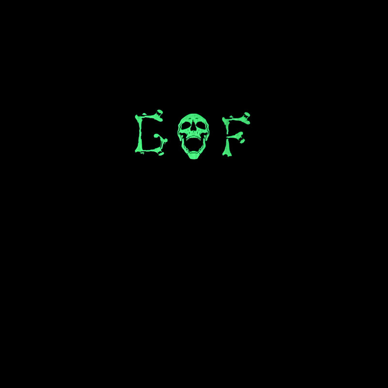 Glow in the dark halloween skull tshirt