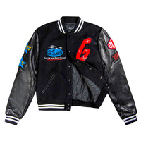 The World Is Yours Varsity Jacket | Black