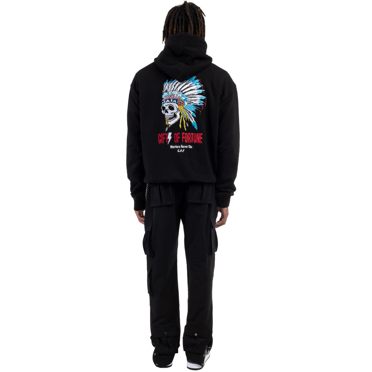 black indian hoodie