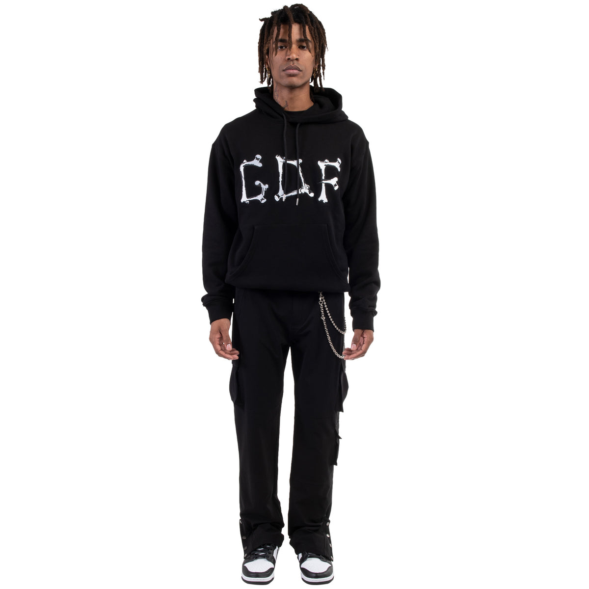 black pullover hoodie