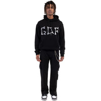 black pullover hoodie
