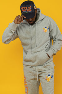 Neon Girl Hoodie | Grey
