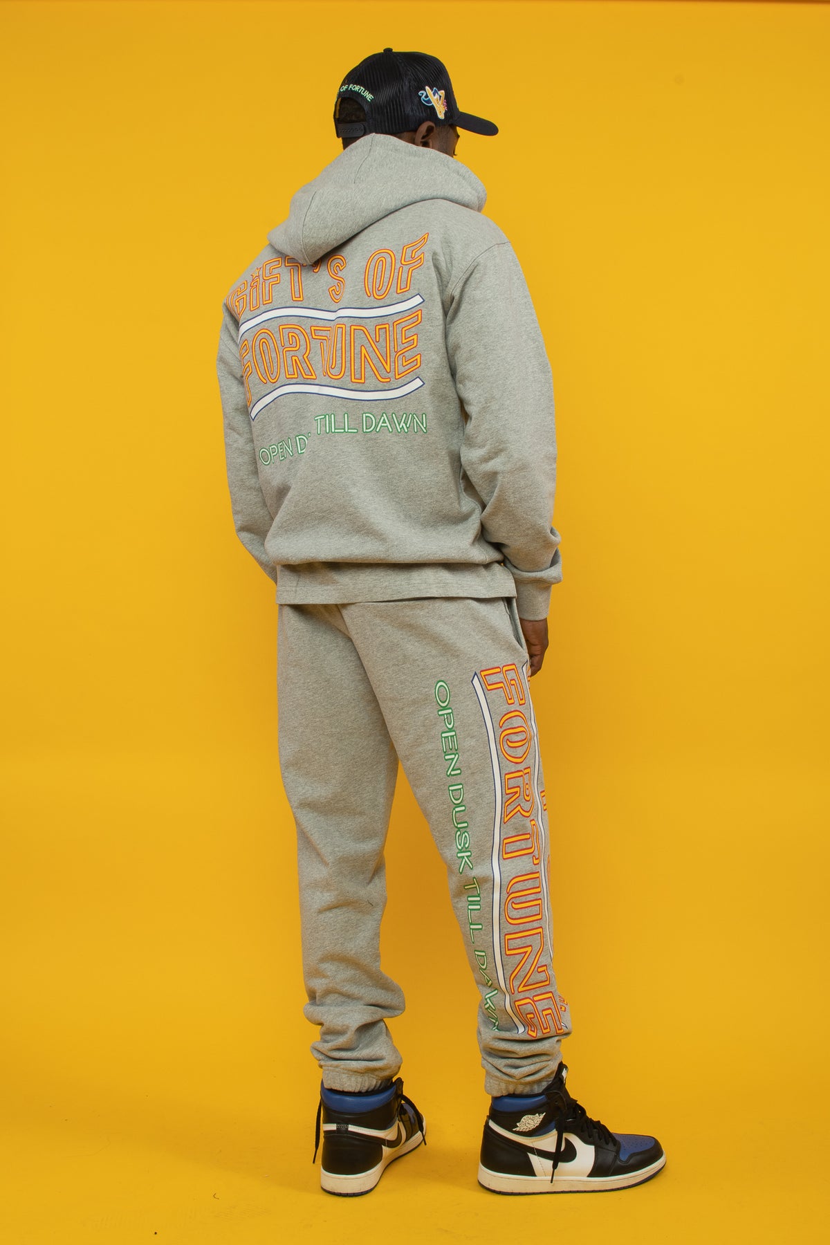 Neon Girl Hoodie | Grey