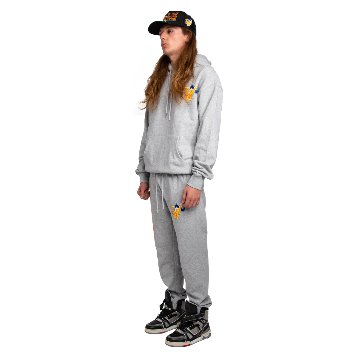 Neon Girl Sweatpants | Grey