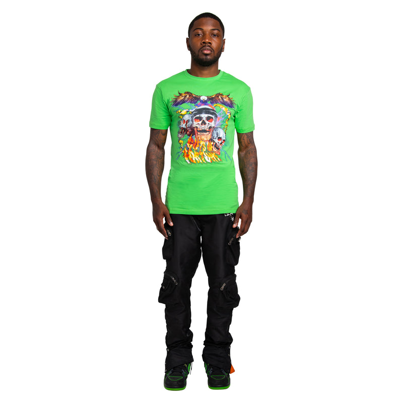 Bad To The Bone T-shirt | Lime Green