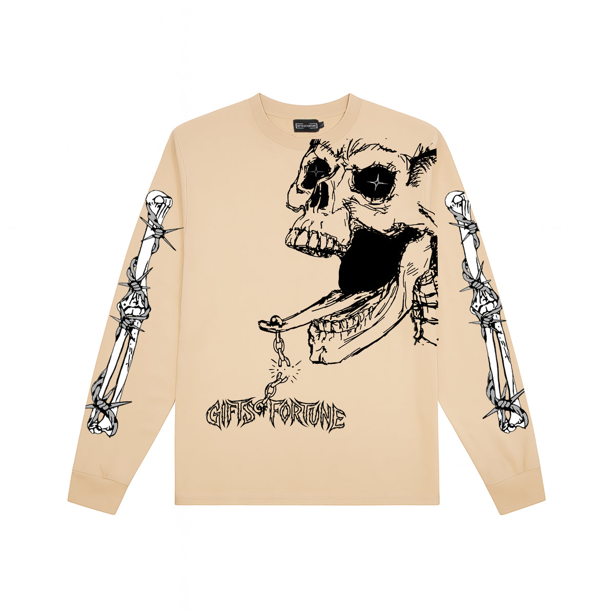 Off The Chain Long Sleeve T-shirt | Tan