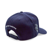 Barbed Wire Snapback Hat | Navy