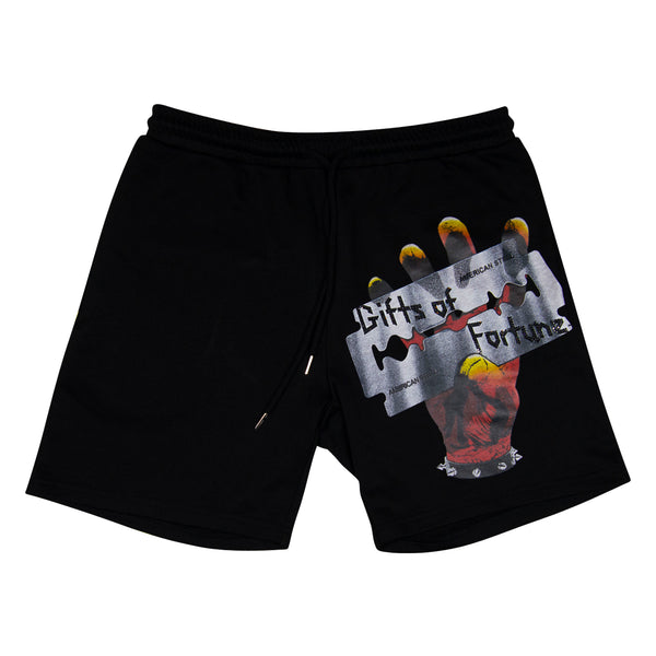 s*u様 LÝFT LOGO VINTAGE SWEAT SHORTS - D. LÝFT LOGO VINTAGE SWEAT SHORTS - D.GREY