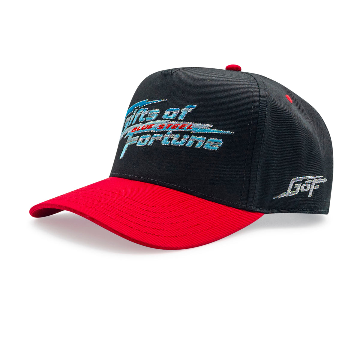 1 of 1 Blue Steel Trucker | Black/Red