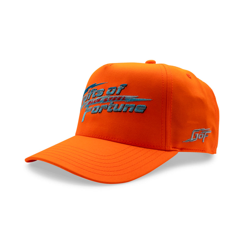 1 of 1 Blue Steel Trucker | Neon Orange