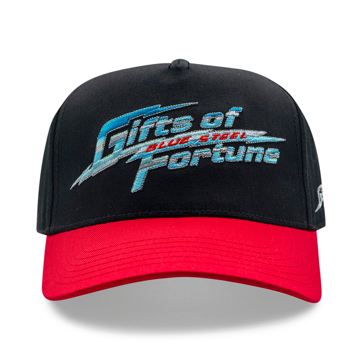 1 of 1 Blue Steel Trucker | Black/Red