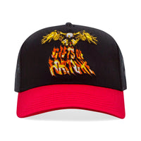 1 of 1  Bad To The Bone Trucker Hat | Black/Red